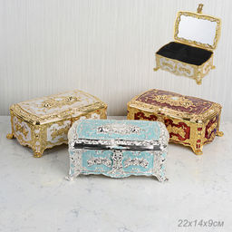 Шкатулка с зеркалом 22х14х9 / 7275A /уп 1/