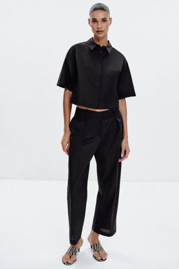 WIDE-SLEEVE POPLIN SHIRT