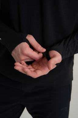 Лонгслив Черный ANTA RUNNING LS Tee  фото 9