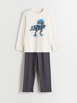 Bisiklet Yaka Erkek ?ocuk Pijama Tak?m?