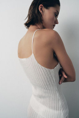 PLEATED FINE KNIT TOP - Zara фото 3