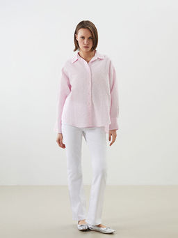 ?izgili Oversize Poplin Kad?n G?mlek