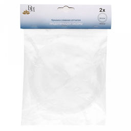 Сетка фильтр для раковины и ванны, душевой от волос и мусора Домашняя мода д14,4см, набор 2 шт, пластик, полиэфирная сетка, цвет белый, упак. п/эт на картоне (Китай)  фото 2