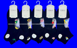 Цена за 6 пар. 6 ПАР - MORRAH носки женские укороченные хлопок + капрон АССОРТИ