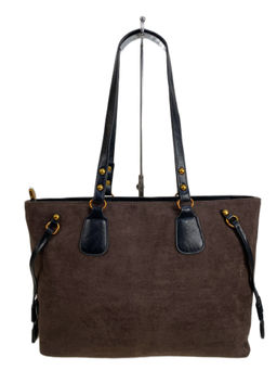 Женская сумка из искусственной замши, цвет шоколад - Greta фото 2