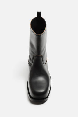 LEATHER BOOTS - Zara фото 3