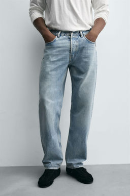 JEANS STRAIGHT FIT / Azul medio - Zara фото 5