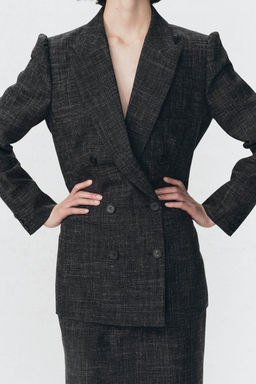 DOUBLE-BREASTED BLAZER WITH WOOL SOSHIOTSUKI X ZARA  фото 13