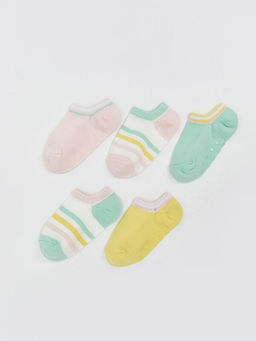 ?izgili K?z Bebek Patik ?orap 5li