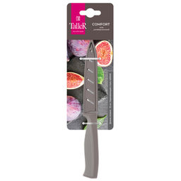 Нож кухонный TalleR 13см из стали, s1,5мм, универсальный, пластмассовая ручка, чехол в комплекте, на картоне (Китай) - Домашняя мода фото 3