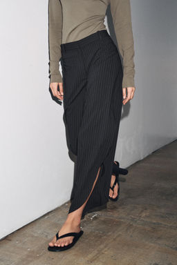 PINSTRIPED TROUSERS WITH VENTS ZW COLLECTION - Zara фото 5