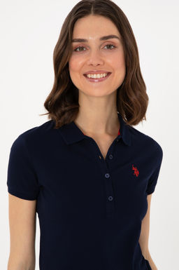 Kad_n Lacivert Polo Yaka Basic Ti__rt Sepette S_rpriz _ndirim - U.s. polo assn фото 2