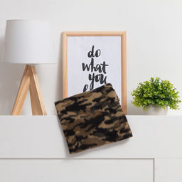 Плед флисовый «Экономь и Я. Камуфляж (вид 3)», 150×130 см, плотность 160 г/м²