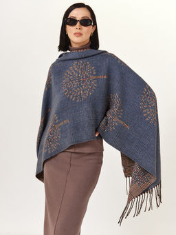 в составе ШЕРСТЬ и КАШЕМИР Большой, мягкий, теплый двусторонний палантин - Tantino фото 7