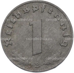 Монета 1 рейхспфенниг 1942 года B Германия