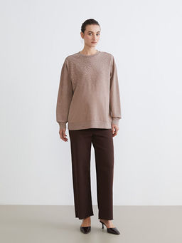 Kar?n Panelli Wideleg Hamile Jean Pantolon