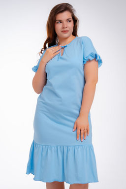 Платье женское из кулирки Чейси 2 голубой - Амадэль фото 15