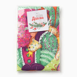 Полотенце пасхальное Доляна Пасхальный зайчик 35х602 см, 100% хлопок, рогожка 162г/м2  фото 11