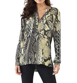 Блузка, черно-желтая