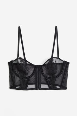 Bustier de malla sin acolchado
