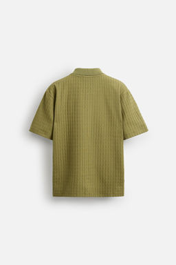 TEXTURED POLO SHIRT - Zara фото 7