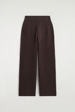 PANTAL?N WIDE LEG DE LANA MERINO HERVIDA