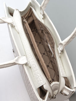 LACCOMA сумка НИ8099-белый натуральная кожа хлопок фото 6