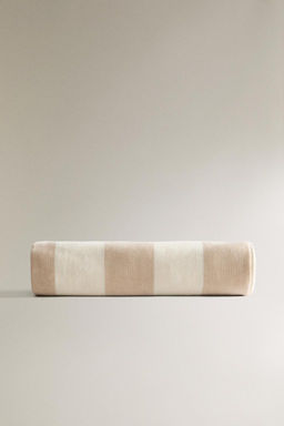 VELOUR BEACH TOWEL WITH WIDE STRIPES - Zara фото 3