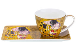 Набор 2 чашек 250 мл с блюдцами для десерта 20,5*10,5*2 см Поцелуй NEW BONE CHINA - Elan gallery фото 14