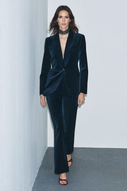 FLARE VELVET TROUSERS ZW COLLECTION - Zara фото 4