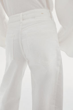 JEANS Z1975 BARREL TIRO ALTO / Blanco - Zara фото 6
