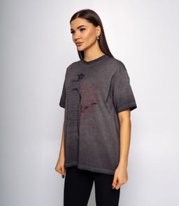 Футболка #КТ10 (11), тёмно-серый - Dommod фото 2