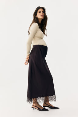 MAMA Falda de sat?n con ribete de encaje - H&m фото 3