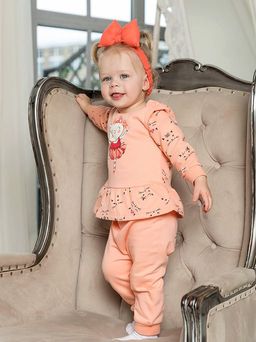 CRB wear/CWB 62191 Джемпер ясельный, персиковый/Ex.Cherubino  фото 3