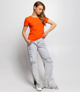 Футболка #ОКТ1665, оранжевый