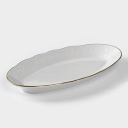 Сервиз столовый Добрушский завод «Бельё», 48 предметов, фарфор, белый