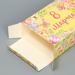 Цена за 2 шт. Коробка подарочная складная, упаковка, 8 марта, 16 х 23 х 7.5 см - Дарите счастье фото 5