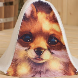 Шапка для бани Лисичка принт - Добропаровъ фото 2