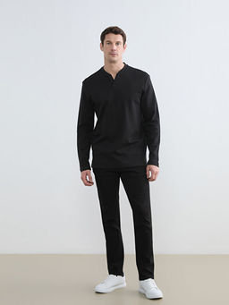 Bisiklet Yaka Erkek Sweatshirt