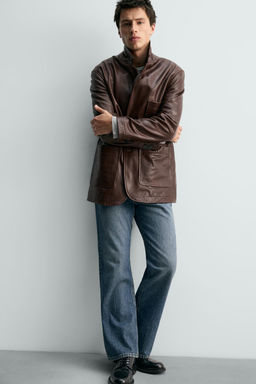 LEATHER BLAZER LIMITED EDITION - Zara фото 14