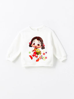 Niloya Bask?l? K?z Bebek Sweatshirt ve Tayt 2li Tak?m - Waikiki фото 2