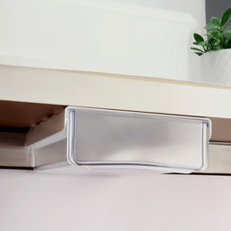 Ящик подвесной, 1 секция, с клеевой основой, 20×17×6 см, белый, прозрачный