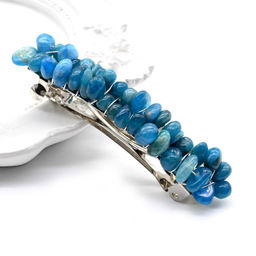 Заколка для волос с апатитом 6*1,5*1,5см