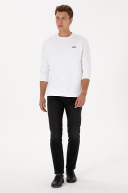 Erkek Beyaz Basic Sweatshirt - U.s. polo assn фото 4