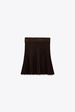 PLAIN KNIT PLEATED SKIRT - Zara фото 5