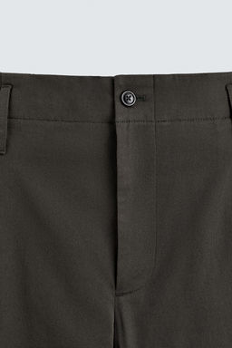 COTTON-VISCOSE PLEATED TROUSERS - Zara фото 8
