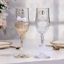 Бокалы свадебные Роскошь, 150 мл