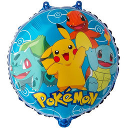 Воздушный шар фольгированный 18" «Жёлтый аниме персонаж и друзья», круг