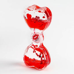 Гелевые часы, антистресс, 13×7.5 см, красные