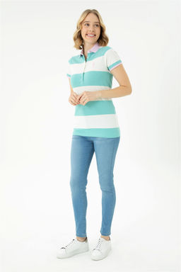 Женская мятная футболка - U.s. polo assn фото 4